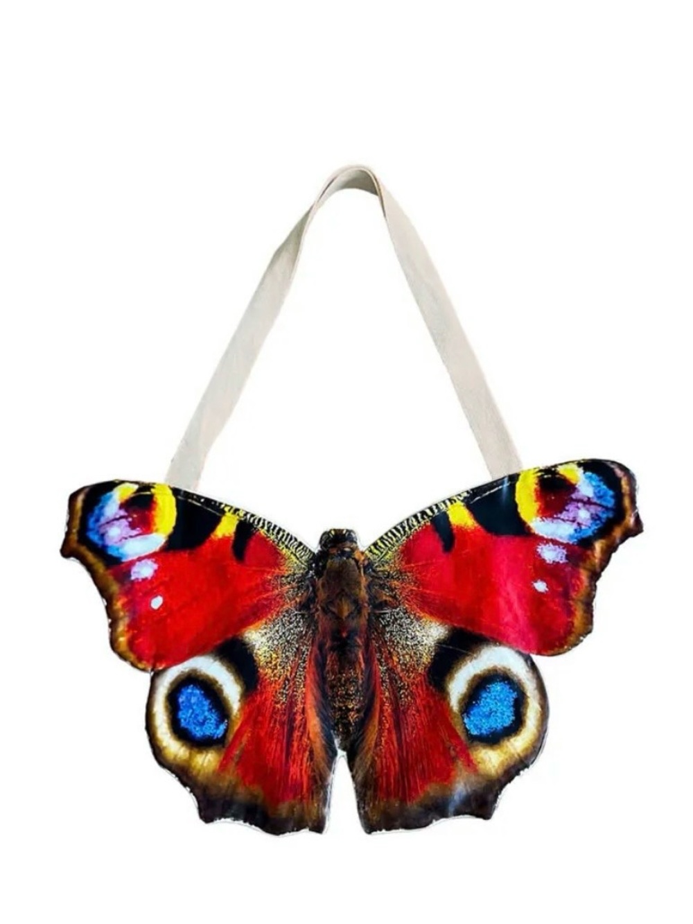 NWT RARE Tyler McGillivary Red Peacock Butterfly Tote